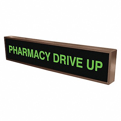 TAPCO 132504 Custom Backlit Sign 2-1/4 Lx34 Wx7 H