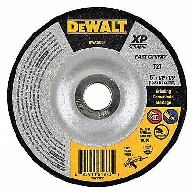 DEWALT DWA8920F Abrasive Cut Off Wheel 6 Wheel dia.