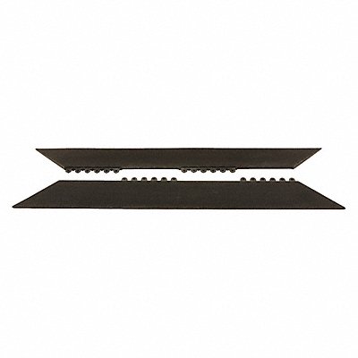 NOTRAX 571S0036BL Interlocking Mat Edging 3 ft.L 2 W Solid