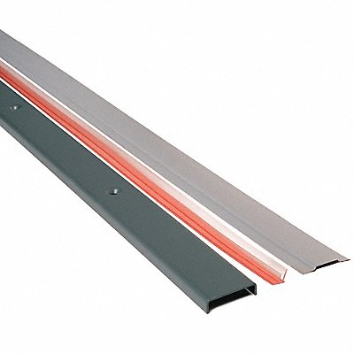 NATIONAL GUARD GAP9096 Fire Door Gap Seal 96 in Grey Steel