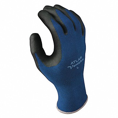 SHOWA 380M07V Coated Gloves Blk/Bl M VF 2AFD4 PR