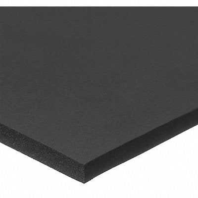 GRAINGER ZUSANSRFR245 Neoprene Sheet L 36 in Black