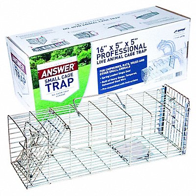 JT EATON 497N Live Animal Trap 5 in H 5 in W Silver