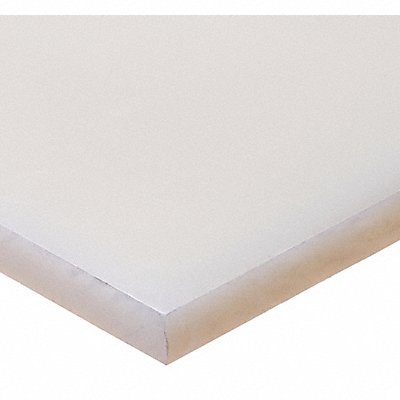 GRAINGER BULKPSPP459 K5488 Rectangle PP 6 x48 0.125 T Wht SemClr