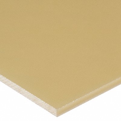 GRAINGER BULKPSABS287 Plastic Sheet ABS 8 x12 0.375 T Beige Opaq