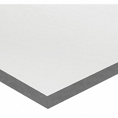 GRAINGER BULKPSPVC118 Rectangle PVC T1 1 x24 0.125 T Grey Opq