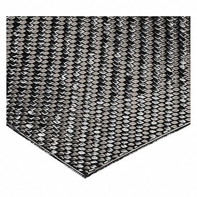 GRAINGER BULKCSCF13 Plastic Sheet CbnFbr 12 x12 0.0625 T Black Opaque