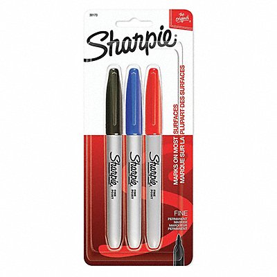 SHARPIE 30173PP Permanent Marker Set Assorted PK3