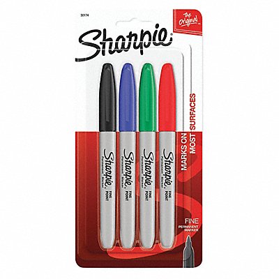 SHARPIE 30174PP Permanent Marker Set Assorted PK4