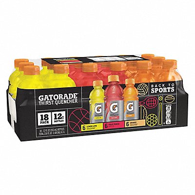 GATORADE 12324 Sports Drink Regular 12 oz PK18