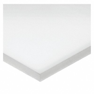 GRAINGER BULKPSUHMW192 K5400 Rectngle UHMW 1 1/2 x48 0.125 T Wht Opq