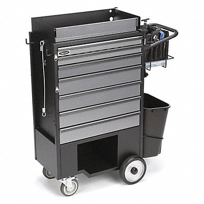 FLEXCART FC200WBT Black Light Duty Tool Utility Cart