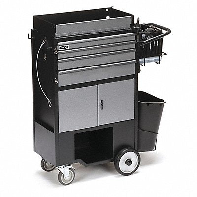FLEXCART FC400LEWBT Black Light Duty Tool Utility Cart