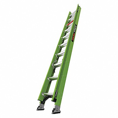 LITTLE GIANT 18720 Extension Ladder 300 lb Cap. Fiberglass