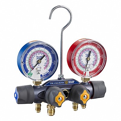 YELLOW JACKET 49974 4-V TITAN R32/454B/410A PSI @F MANIFOLD
