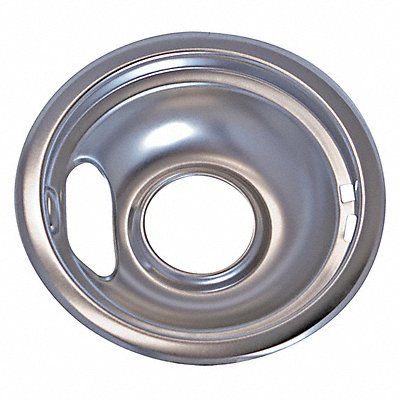 GRAINGER 60747 Silver Drip Bowl 8 Fits Whirlpool PK6