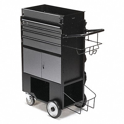 FLEXCART FC400LBC Black Light Duty Tool Utility Cart