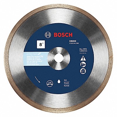 BOSCH DB869 Diamond Saw Blade Blade Dia 8 in.