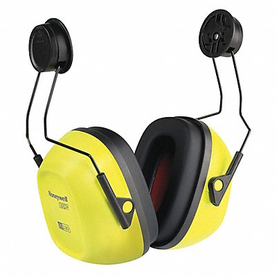 HONEYWELL HOWARD LEIGHT 1035127VS Ear Muffs Hard Hat Mounted Blk/Yel 27dB