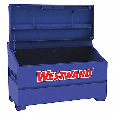 WESTWARD 499N11 Slope-Lid Jobsite Box 40 in Blue