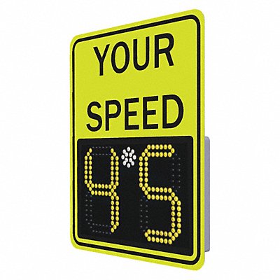 TAPCO 128072 LED Radar Speed Sign Aluminum 29 x 23