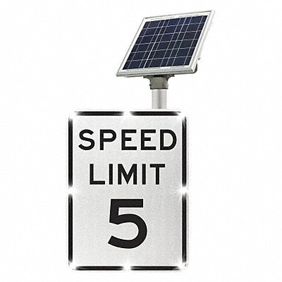 TAPCO 2180C001035 LED Traffic Sign Speed Limit 5 24 x 18