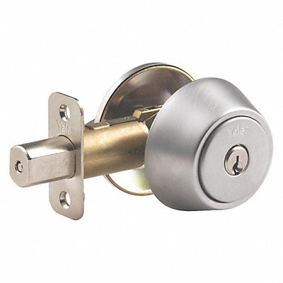 YALE RESIDENTIAL D981701 Deadbolt Satin Chrome Single 6 Pins