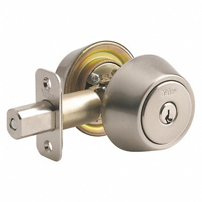 YALE RESIDENTIAL D982N01 Deadbolt Satin Nickel Double 6 Pins