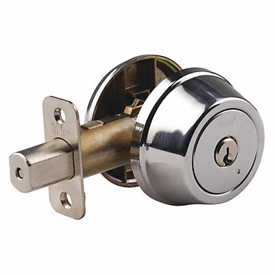 YALE RESIDENTIAL D881713 Deadbolt Chrome Single 6 Pins Metal