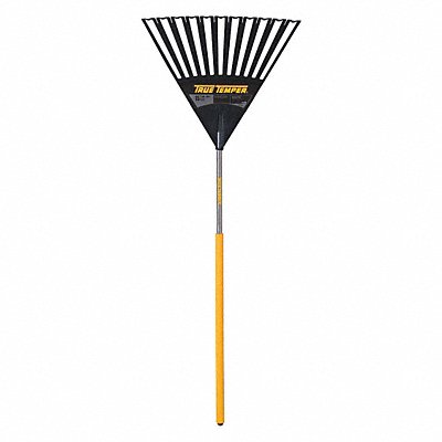 TRUE TEMPER 2914912GR Leaf Rake 24 in W Wood Handle 11 Tines