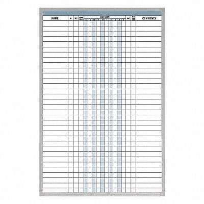 MAGNA VISUAL IOK3624 In/Out Board 36in.Hx24in.W Silver Frame