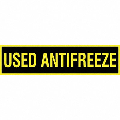 ACCUFORM XVQ225X9GDYR Safety Label 2.25in x 9in Vinyl