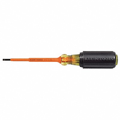 KLEIN TOOLS 6124INS Insulated Slotted Screwdriver 1/8 in