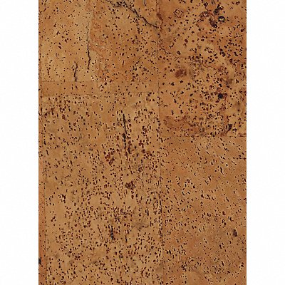 GRAINGER Wlacohar306013 Cork Sheet L 24 in Plain Backing