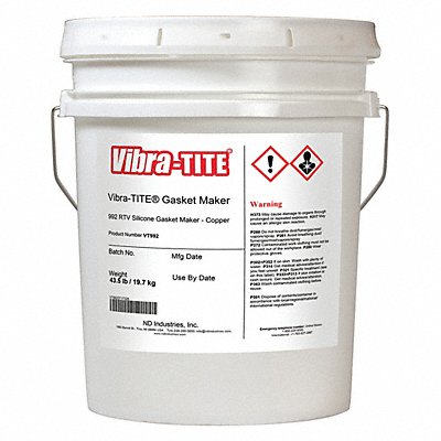 VIBRA-TITE 99291 Gasket Sealant 4.5 gal Copper