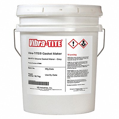 VIBRA-TITE 99991 Gasket Sealant 4.5 gal Grey