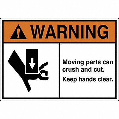 GRAINGER HWL5357285PK Label 3 1/2 inx5 in Polyester PK5