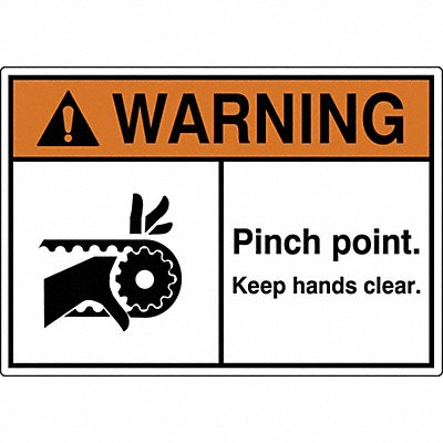 GRAINGER HWL5357295PK Label 3 1/2 inx5 in Polyester PK5
