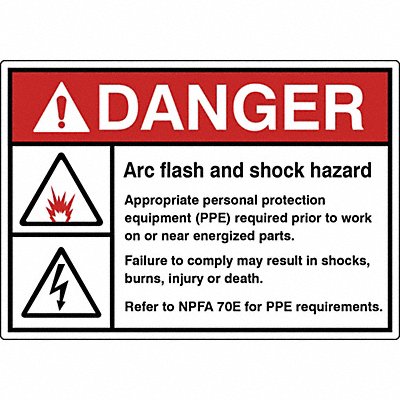 GRAINGER HWL5357105PK Label 3 1/2 inx5 in Polyester PK5