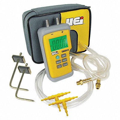 UEI TEST INSTRUMENTS EM201SPKITN Air Manometer Kit -60 in wc to 60 in wc