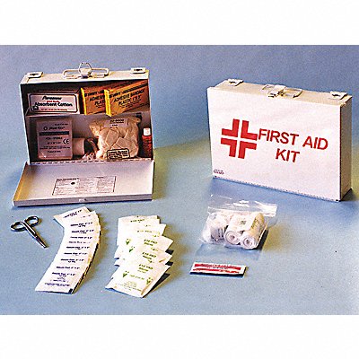 ABILITY ONE 6545010000000 First Aid Kit w/House 13pcs 9x7.5 WHT