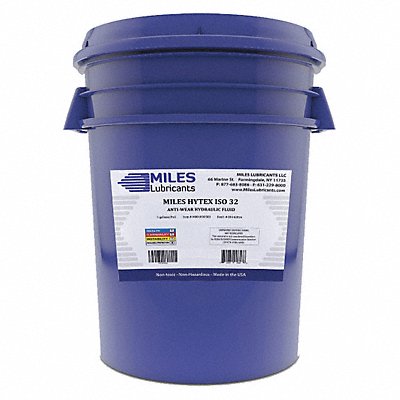 MILES LUBRICANTS M001000503 Hydraulic Oil ISO 32 5 gal Pail