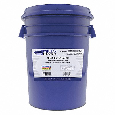 MILES LUBRICANTS M001000703 Hydraulic Oil ISO 68 5 gal Pail