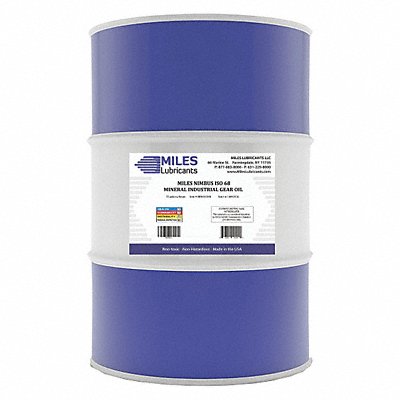 MILES LUBRICANTS M00600101 Gear Oil Drum 400 lb 68 ISO Viscosity
