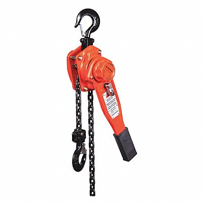 DAYTON 49CX78 Lever Chain Hoist 1500 lb Lift 15 ft.