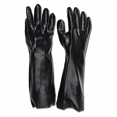 MCR SAFETY 6218 Gloves PVC L 18 in L Interlock PR PK12