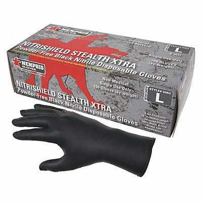 MCR SAFETY 6062XXL Disposable Gloves Nitrile 2XL PK100