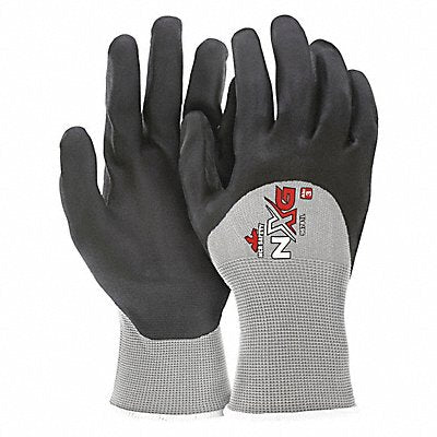 MCR SAFETY 96781XL J5044 Coated Gloves 3/4 Dip 10-3/4 XL