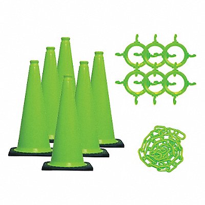 MR. CHAIN 932146 Traffic Cone Kit Green Gloss