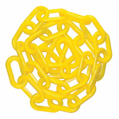 GRAINGER 5100250 Plastic Chain 50 ft L Yellow